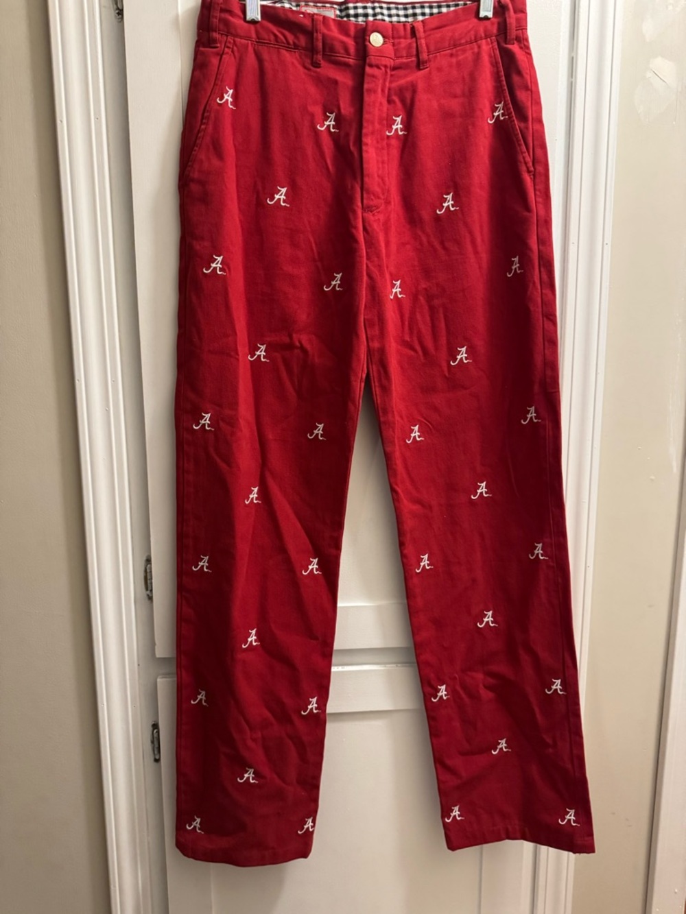 Pennington and Bailes  Alabama Crimson Tide Pants Men 32 Red Embroidered Logo